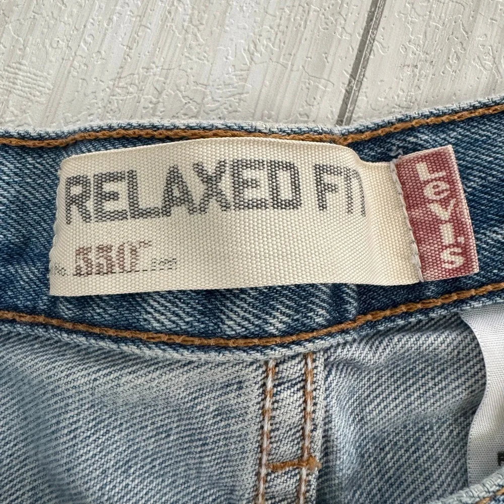 Levi's 550 Relaxed Fit Jeans Mens W38 L32 Light Wash Classic Denim Pants Vintage